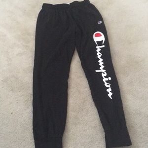 Black champion joggers